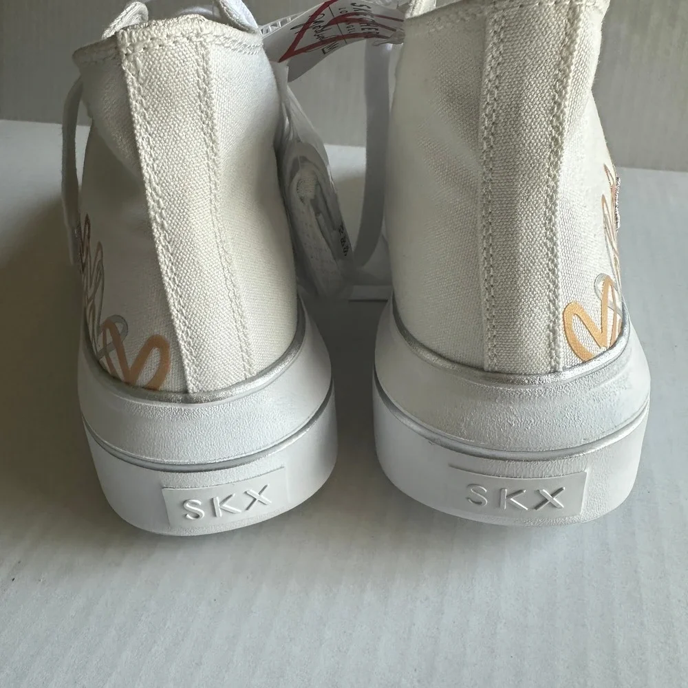 Skechers x James Goldcrown Women's Cordova Classic - Chic Love White Sneakers 10